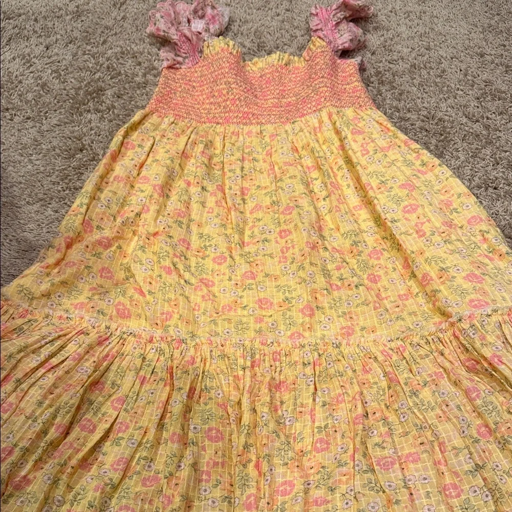 LoveShackFancy Yellow and Pink Maxi Dress - Picture 5 of 6